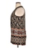 AB Studio Paisley Multi Color Black Sleeveless Blouse Size XL - photo 5