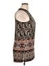 AB Studio Paisley Multi Color Black Sleeveless Blouse Size XL - photo 4