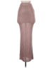 White Fox Metallic Brown Pink Formal Skirt Size XXS - photo 1