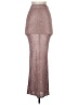 White Fox Metallic Brown Pink Formal Skirt Size XXS - photo 2
