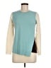 Tyler Boe 100% Cashmere Color Block Teal Cashmere Pullover Sweater Size M - photo 1
