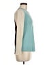 Tyler Boe 100% Cashmere Color Block Teal Cashmere Pullover Sweater Size M - photo 4