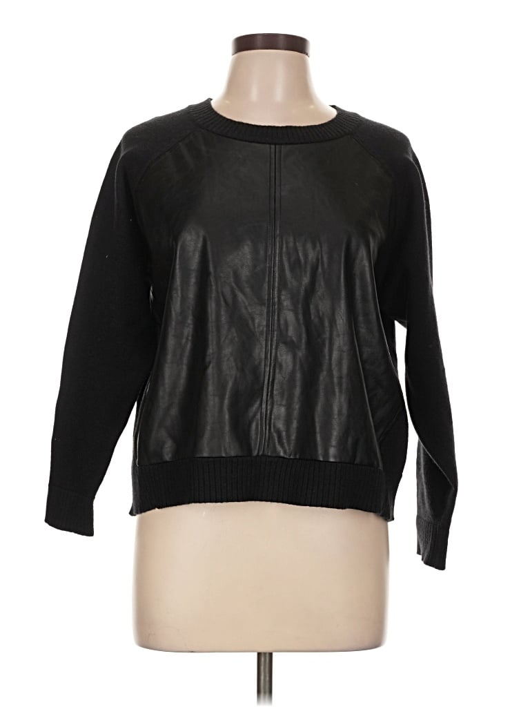 Pre-owned Central Park West Pullover Sweater In Black