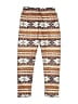 Assorted Brands Print Ivory Brown Casual Pants Size 5 - 6 - photo 1