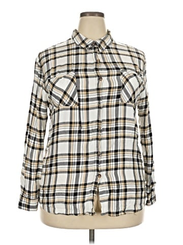 No Boundaries Long Sleeve Button-Down Shirt (view 1)