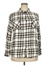 No Boundaries 100% Rayon Plaid Ivory Long Sleeve Button-Down Shirt Size XXL - photo 1