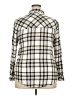 No Boundaries 100% Rayon Plaid Ivory Long Sleeve Button-Down Shirt Size XXL - photo 2