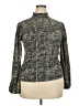 Unbranded Houndstooth Black Long Sleeve Blouse Size XXL - photo 1