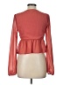 Pink Lily 100% Polyester Orange Long Sleeve Blouse Size L - photo 2