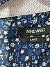Nine West Print Blue Long Sleeve Button-Down Shirt Size M - photo 7