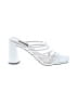 Nine West Solid White Sandals Size 8 1/2 - photo 1