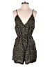 Gab & Kate 100% Polyester Polka Dots Gold Black Romper Size M - photo 1