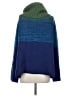 Sachin + Babi 100% Acrylic Color Block Blue Turtleneck Sweater Size S - photo 2