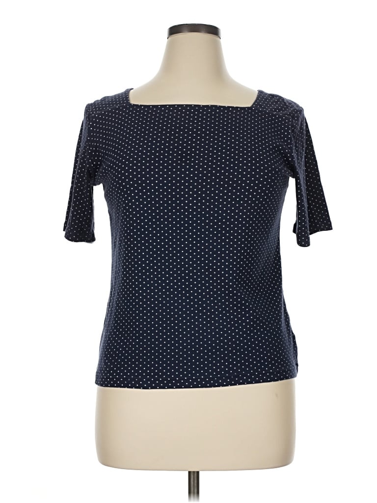 Pre-owned Croft & Barrow Short Sleeve T-shirt In Blue