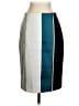 BOSS by HUGO BOSS Color Block Silver Teal Formal Skirt Size 4 - photo 1