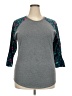 Lularoe Gray 3/4 Sleeve T-Shirt Size 2XL - photo 1