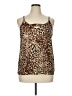 Bar III Brown Sleeveless Top Size XL - photo 1