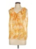 Shein 100% Polyester Yellow Sleeveless Blouse Size 12 - photo 1
