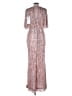 Mac Duggal 100% Polyester Silver Cocktail Dress Size 12 - photo 2