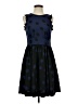 Corey Lynn Calter 100% Polyester Polka Dots Blue Casual Dress Size 4 - photo 1