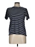 Ann Taylor Stripes Blue Short Sleeve Turtleneck Size L - photo 1