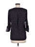 Sweet Rain 100% Polyester Graphic Black 3/4 Sleeve Blouse Size M - photo 2