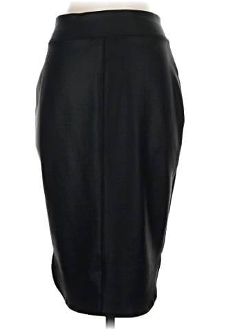 Bisou Bisou Faux Leather Skirt (view 2)