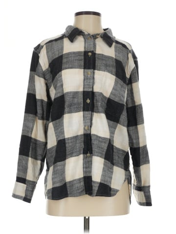 American Eagle Outfitters Long Sleeve Button-Down Shirt (view 1)