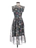 Unbranded Floral Gray Cocktail Dress Size 0 - photo 1