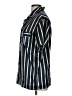 Assorted Brands 100% Polyester Stripes Blue Short Sleeve Blouse Size M - photo 5