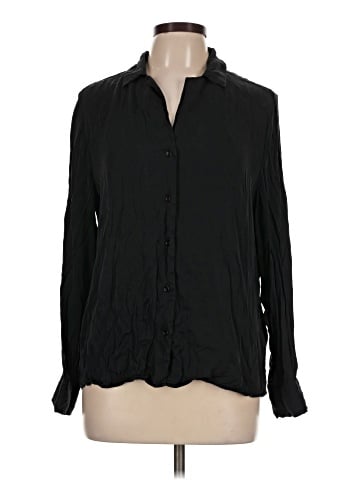 Quince Long Sleeve Silk Top (view 1)