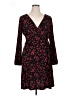 Chaps Floral Black Casual Dress Size XL - photo 1
