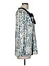 Style&Co 100% Rayon Floral Blue Long Sleeve Blouse Size M - photo 4