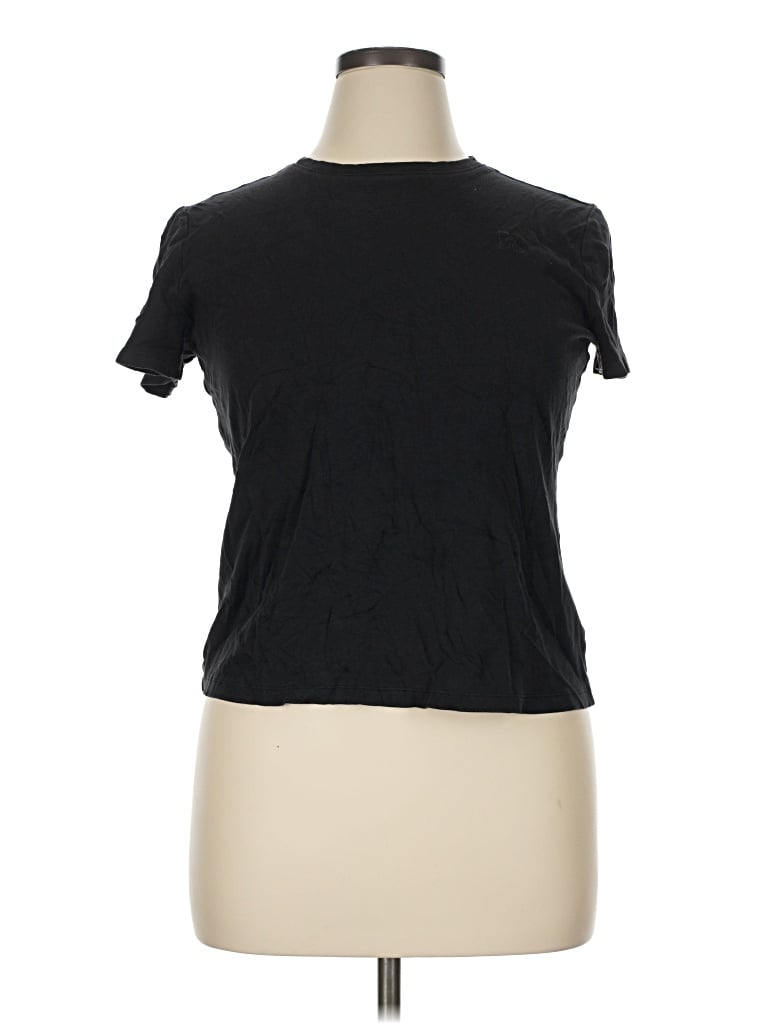 Pre-owned Liz Claiborne Short Sleeve T-shirt In Black