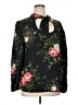 Ann Taylor LOFT 100% Polyester Floral Black Long Sleeve Blouse Size XL - photo 1