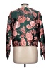 Abbey Glass 100% Cotton Floral Green Jacket Size L - photo 2