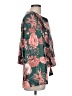Abbey Glass 100% Cotton Floral Green Jacket Size L - photo 4
