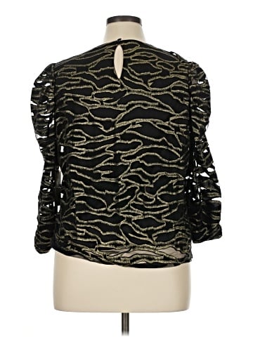 Halogen 3/4 Sleeve Blouse (view 2)
