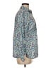 Talbots 100% Cotton Floral Blue Long Sleeve Button-Down Shirt Size M - photo 4