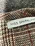 Miss Sparkling 100% Polyester Plaid Brown Blazer Size M - photo 6