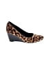 Ecco Animal Print Brown Wedges Size EU 39 - photo 1