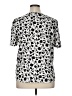 PREMISE 100% Polyester Animal Print Ivory Short Sleeve Blouse Size XL - photo 2