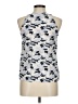 Ellie Kai 100% Silk Silver Sleeveless Silk Top Size M - photo 2