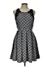 Xhilaration Argyle Black Cocktail Dress Size L - photo 1