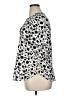 PREMISE 100% Polyester Animal Print Ivory Short Sleeve Blouse Size XL - photo 5