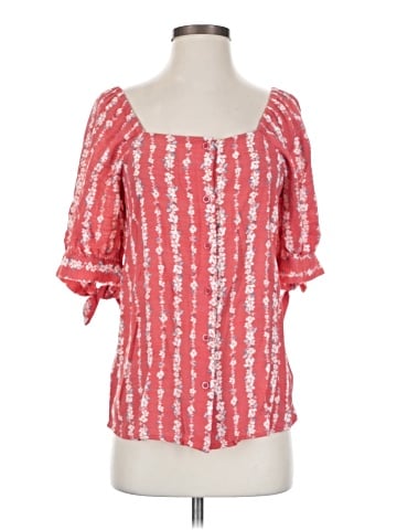 LC Lauren Conrad 3/4 Sleeve Blouse (view 1)