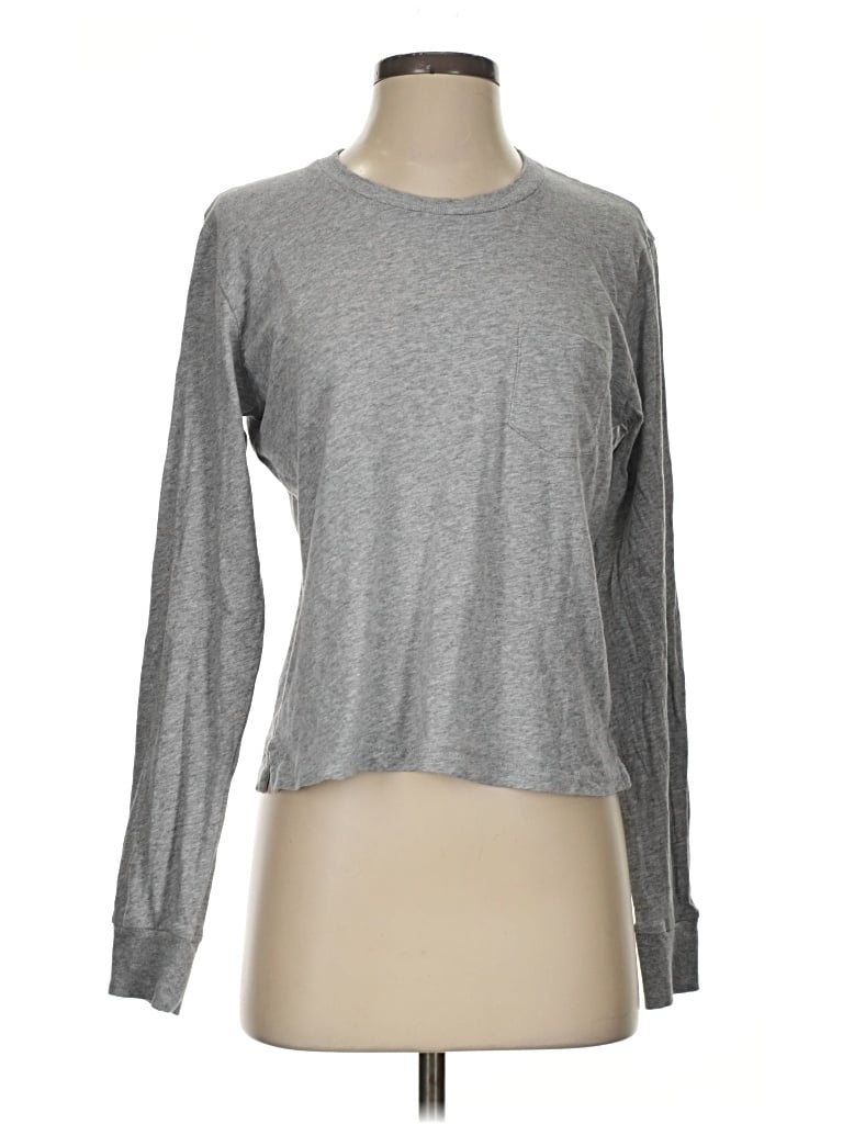 Pre-owned Outerknown Long Sleeve T-shirt In Gray