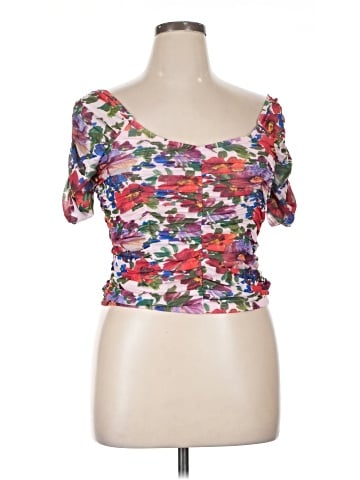 Aqua Short Sleeve Top (view 1)