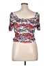 Aqua 100% Polyester Pink Short Sleeve Top Size XL - photo 2