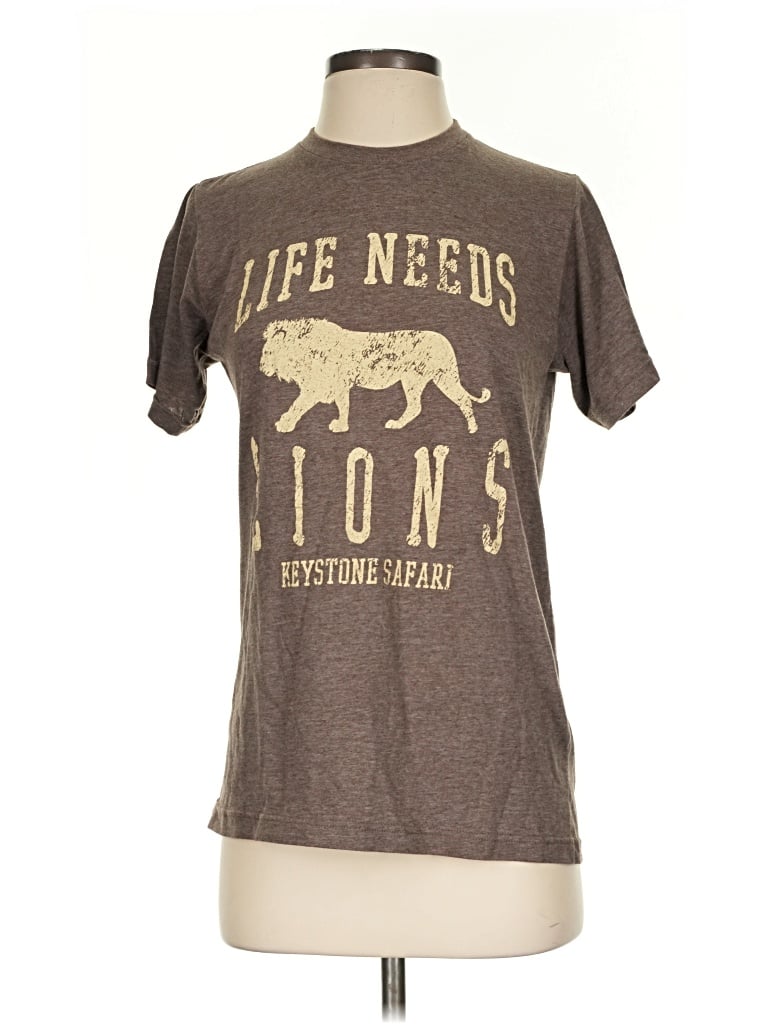 Pre-owned Tultex Short Sleeve T-shirt In Brown